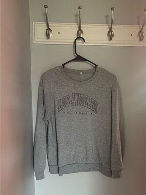 Gray 'Los Angeles California' Crewneck Sweatshirt